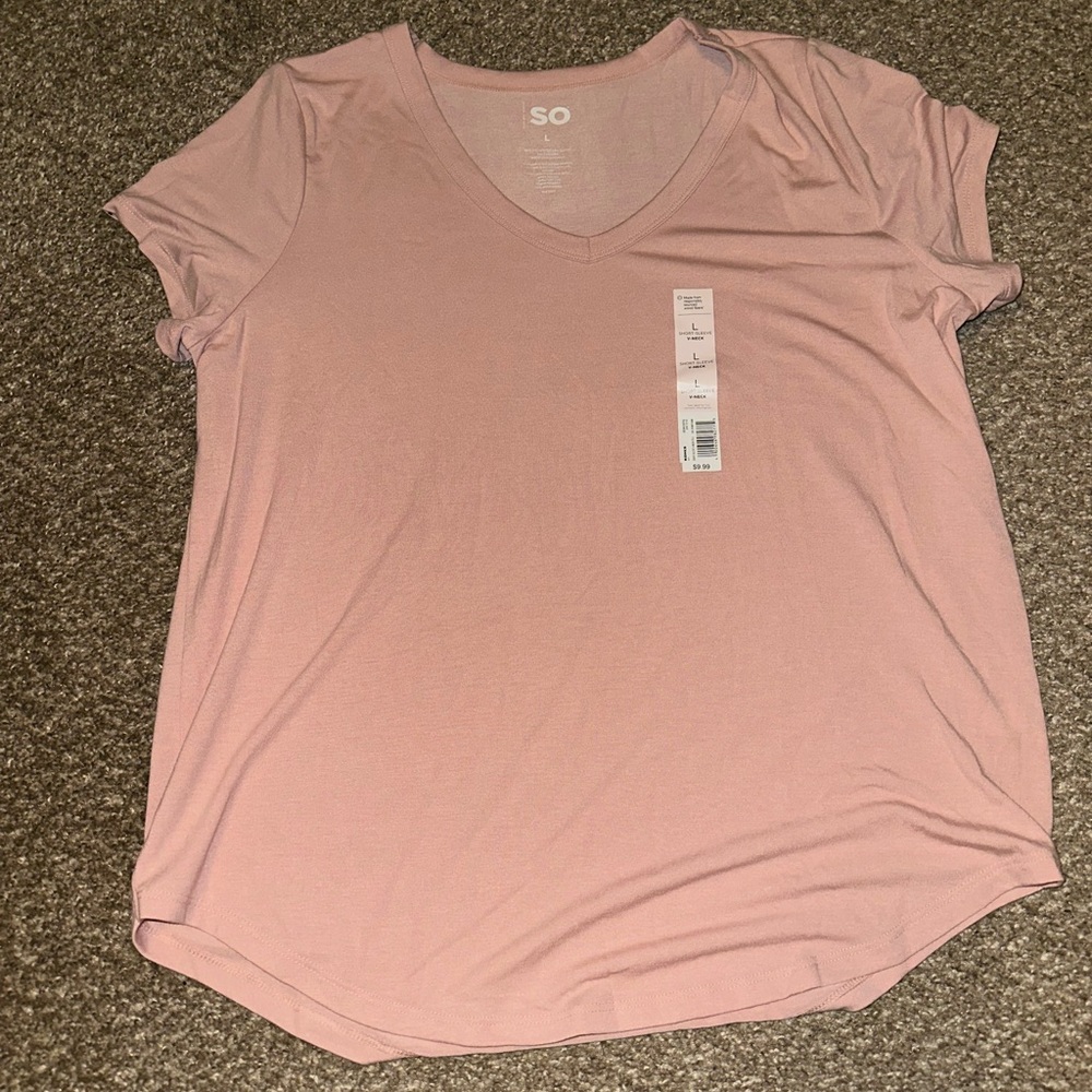 SO Women's Soft Pink Short Sleeve Tee